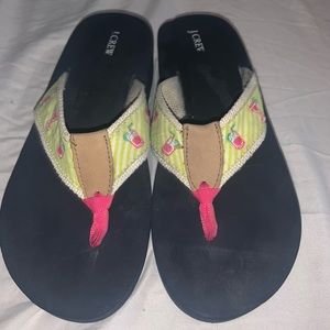 J. Crew summertime flip flops